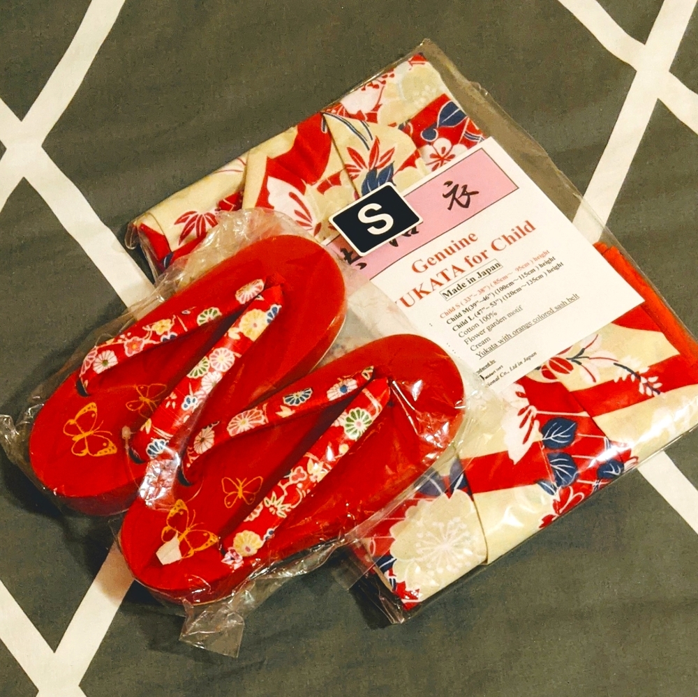 Genuine Kids Red Floral Set